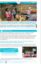 Volunteer Wellbeing: What works and who benefits?
